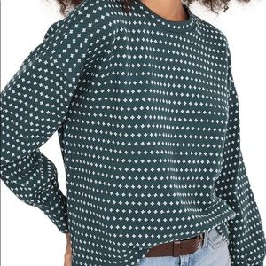 Madewell Floral Jacquard Puff-Sleeve Top